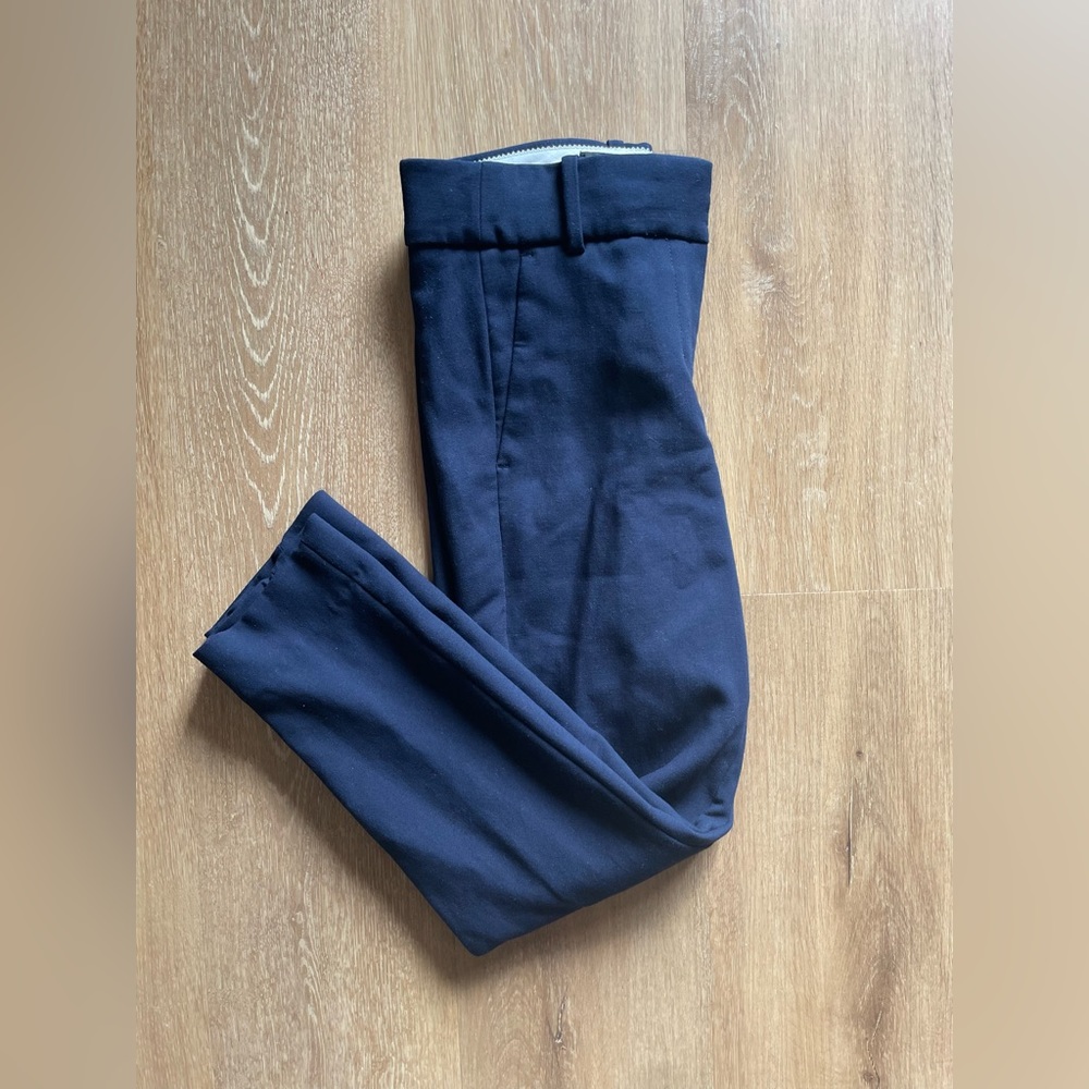 J. Crew Cameron Crop Pants - 0 Petite (navy)